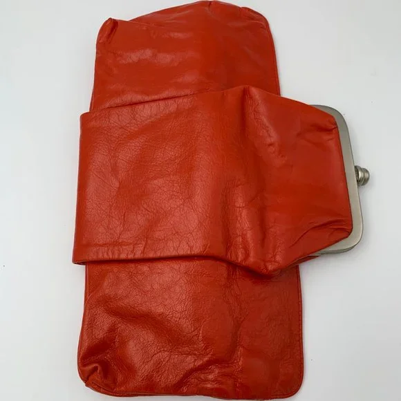 Latico Vintage-style Fold Clutch with Coin Purse - Burnt Orange